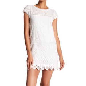 Joie eyelet mini dress